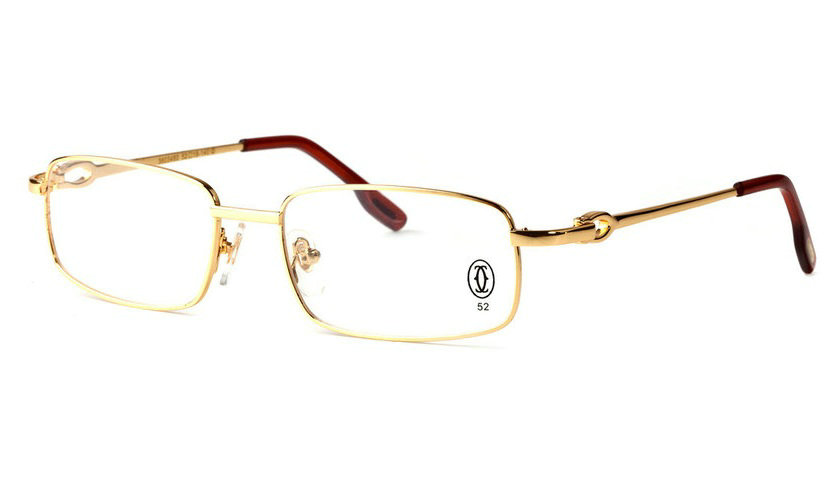 Wholesale Replica Cartier Full Rim Metal Eyeglasses Frame for Sale-007