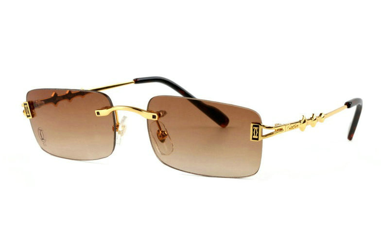Wholesale Cheap Cartier Replica Rimless Sunglasses Frames for Sale-030