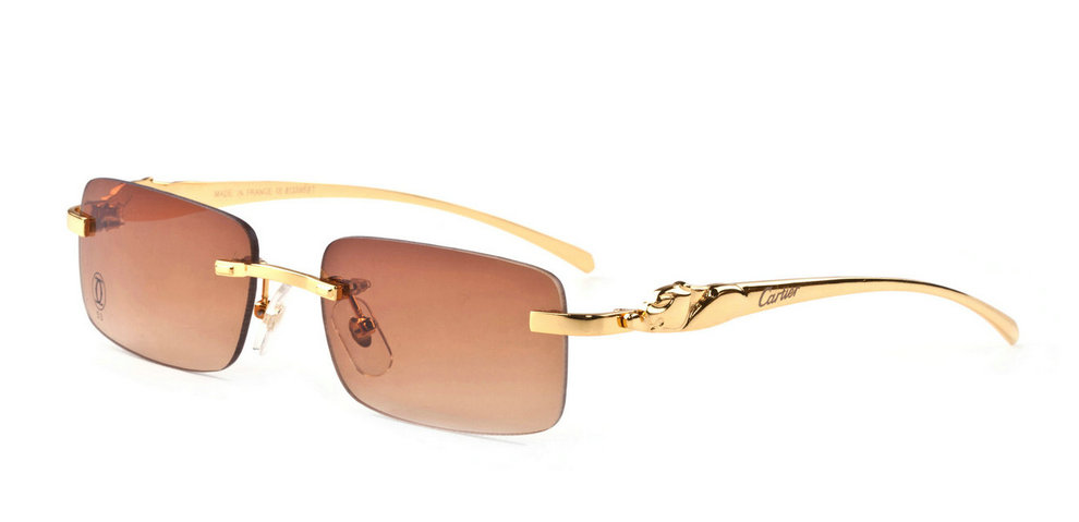 Wholesale Cheap Panthère De Cartier Rimless Sunglasses for Sale-062