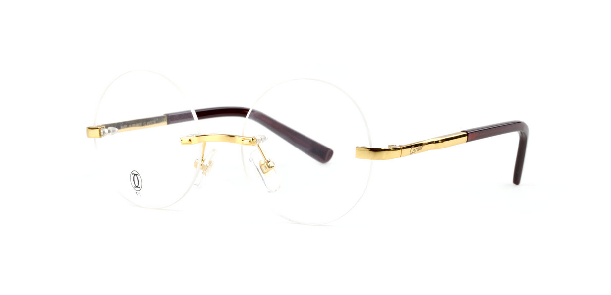 Wholesale Cartier Round Glasses Frame For Sale-614